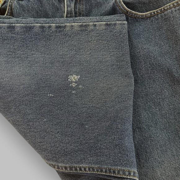 Vintage 90s Levis Jeans 550 Relaxed Fit Cotton Dark Wash Blue Denim Mens W36 L34 - Picture 12 of 16